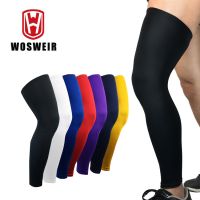 WOSWEIR 1PC Compression Sleeves Knee Pads for Men Basketball Brace Elastic Kneepad Protective Gear Support Volleyball Support