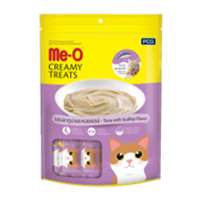 มีโอ ขนมแมวครีมมี่ทรีต รสปลาทูน่าและหอยเชลล์ 15 กรัม x 20 ซอง - Me-O Creamy Treats Cat Snack Tuna &amp; Scallop Flavor 15g x 20 pcs