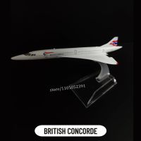 1:400 Metal Aircraft Model Replica, British Airways Concorde Airplane Scale Miniature Art Decoration Diecast Aviation Toy Gift