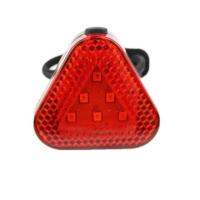 RMH5Y LED Bicycle Triangular Taillights Waterproof Mountain Bike Rear Light USB Charging Triple Flash Helmet Safety Warning Lamps