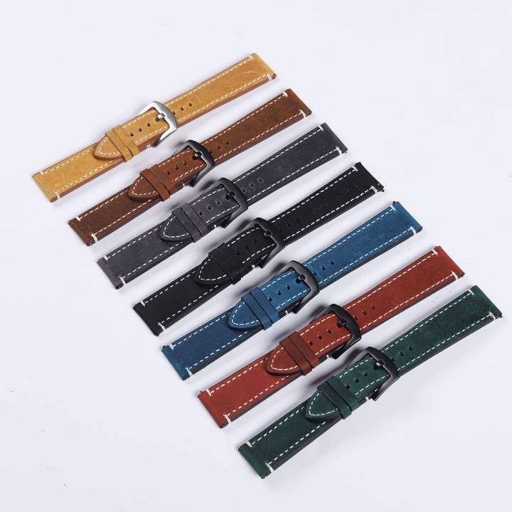 leather-watch-band-straps-quick-release-wristband-18mm-20mm-22mm-24mm-vintage-calfskin-watch-strap-for-amazfit-gts-2-mini