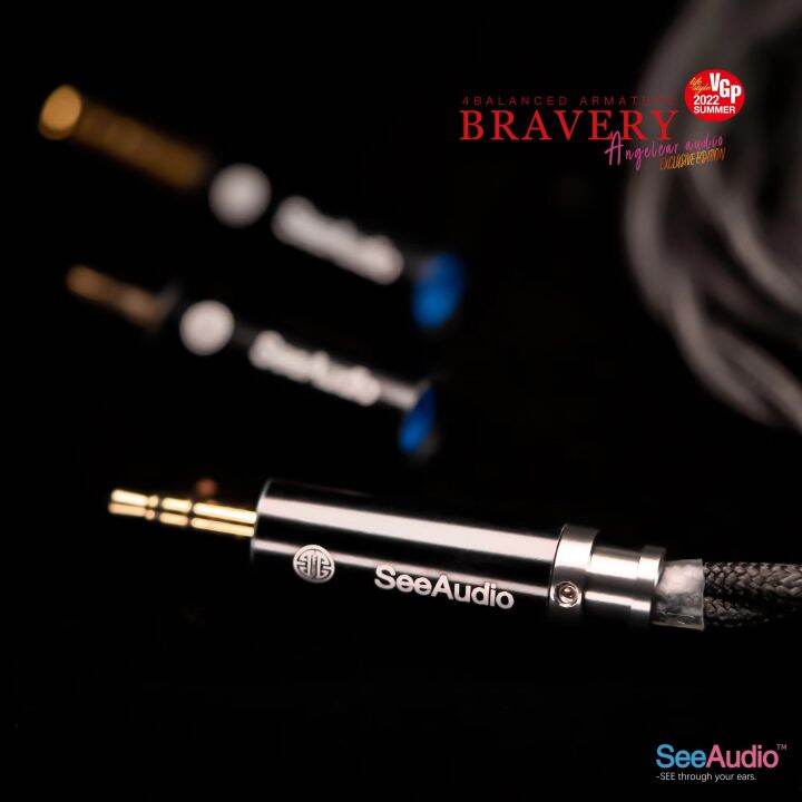 seeaudio-very-angelears-4balanced-armature-hifi-หูฟัง-dj-music-monitor-iem-0-78มม-6n-occ-สายชุดหูฟังขายพิเศษ