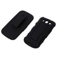 3in1 Protector Armor High Impact Hybrid Case Cover + Belt Clip Holster Stand Phone Case
