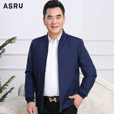 ASRV แจ็คเก็ตแบบ Lightweight ผู้ชาย เสื้อกันหนาว เสื้อแจ็คเก็ต เสื้อคลุมชาย ซิปแจ็คเก็ตปกแจ็คเก็ตของผู้ชาย MODE Korea เสื้อแจ็คเก็ตลำลองหลวมและใส่สบาย