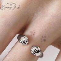 【CC】✈  Print Imprint Color Design Womens Rings Jewelry