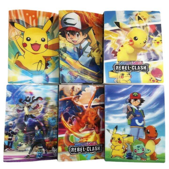 3d-new-arrival-detective-pikachu-album-240pcs-holder-pokemon-cards-collection-album-book-top-loaded-list-toys-gift-for-children