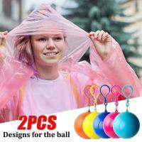 Portable Mini Raincoatball Thicken Disposable Raincoats Cape For Adults Emergency Waterproof Raincoats Travel Camping Gear