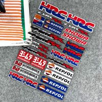 Reflective Motorcycle Accessories Tank Decals Helmet Stickers for Honda HRC REPSOL CBR1000RR CBR650F CBR600RR CBR500/300/200R Decals  Emblems