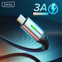 【Super Like】 INIU 3.1A Micro USB C เคเบิ้ลชาร์จอย่างรวดเร็ว Microusb ชาร์จโทรศัพท์มือถือค่าใช้จ่ายสายข้อมูลสำหรับ Samsung S21 Xiaomi หัวเว่ย Google