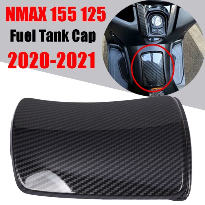 ฝาครอบถังน้ำมันเชื้อเพลิงเชื้อเพลิงรูปแบบคาร์บอนไฟเบอร์รถมอเตอร์ไซด์สำหรับ-nmax125-nmax155ยามาฮ่า-n-สูงสุด155-125-nmax-155-125-2020-2021