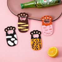 ✧∋ Cartoon Cute Cat Paw Wine Bottle Opener Beer Bottle Opener Cat Magnet Refrigerator Sticker Fridge Magnet Beer Opener