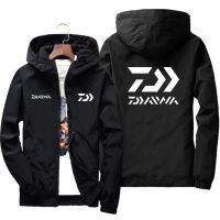 DAIWA เสื้อแจ็คเก็ตเดินป่าแบบกันน้ำผู้ชายเสื้อตกปลากางเกงเดินป่ากันลมกลางแจ้งเสื้อกันฝน S-7XL