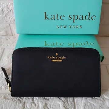 Shop kate spade new york 2023 SS Plain Leather Folding Wallet