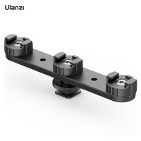 PT-23 Cold Shoe Bracket Vlog Expansion Bracket 3 Cold Shoe Mounts 180° Rotatable For Mounting LED Video Light Microphone