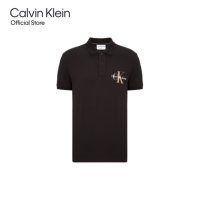 Calvin Klein เสื้อโปโลผู้ชาย รุ่น J322451 BEH ทรง REGULAR - สีดำ