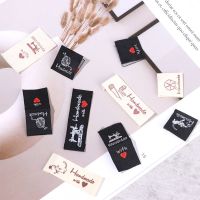 DIY Cartoon Cat Knitting Wool Ball Woven Supplies Clothing Tags Handmade With Love Clothes Labels Garment  Accessories Cable Management