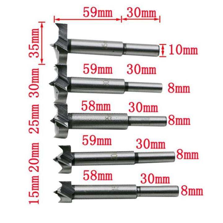 ดอกเจาะบานพับถ้วย-hss-ขนาด-15-35-mm-5-ชิ้น