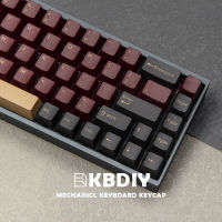 Kbdiy gmk สีแดงซามูไร OEM รายละเอียดปุ่มกด135คีย์วิศวกรรมแป้นพิมพ์ DIY ที่กำหนดเอง PBT ยิงคู่61 60สีดำย้อนยุคล็อคปุ่มกด