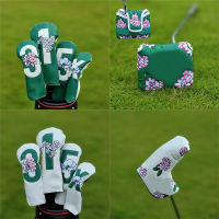 2สี Master Golf Wood Cover Driver Fairway Hybrid Putter Cover Waterproof Protector Set Soft Durable Golf Head Club Covers