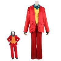 Clown Joker Phoenix Arthur Fleck Cosplay Costumes Anime Figure Halloween Costumes Role Playing Clothing Suit Uniform Wig+Cap