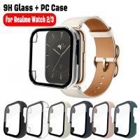 AA Hot 】【ด่วน】กระจก Casing PC สำหรับนาฬิกา Realme 3 2โปรจอปกป้องกรอบกันชนเคสแก้วป้องกัน