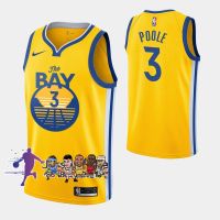 2021-22 NBA Basketball Mens Jersey Golden State Warriors 3 JordanˉPoole Jerseys Yellow