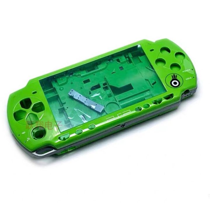 ชุดป้องกันเคสมีกระดุมสีเขียวใหม่เอี่ยมจำกัดสำหรับ-psp-2000-psp2000ฝาครอบอุปกรณ์สำรองสำหรับคอนโซล