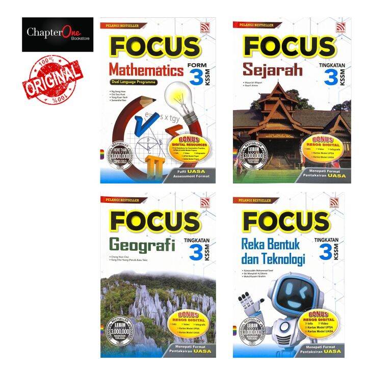 [Pelangi] FOCUS KSSM Tingkatan 3 (2023) Lazada