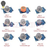 9ชิ้น/1ล็อตโมดูลเซนเซอร์ตรวจจับก๊าซ Mq-2 Mq-4 Mq-3 Mq-5 Mq-6 Mq-7 Mq-8 Mq-9โมดูลเซ็นเซอร์ Mq-135ชุดอุปกรณ์สตาร์ทเซนเซอร์ตรวจจับแก๊ส