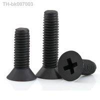 ♂✾☎  20-50PcsM2.5 M3 M4 Black Nylon Countersunk Head Screws Plastic Phillips Flat Machine Screw