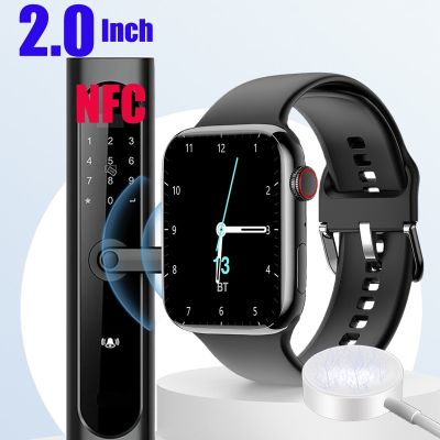 ZZOOI 2.0 Inch Smart Watch Men Women Series 7 8 Heart Rate Monitor Female Wear Os Smartwatch NFC Wireless Charging Calling Watches+Box