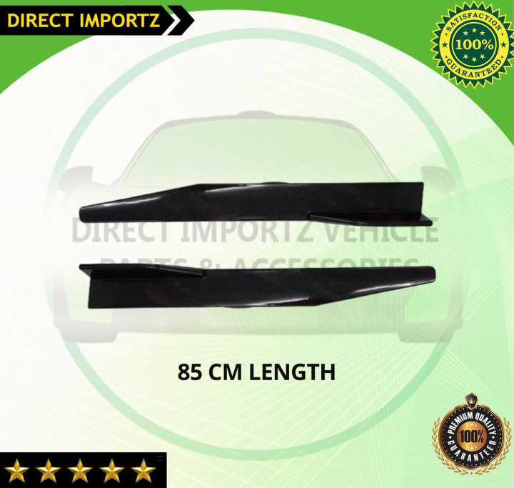 Buy Maxbell Universal Car Side Skirts Extension Splitters Body Kit Spare Parts Carbon Fiber