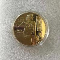 อียิปต์คลีโอพัตราทองเงิน 40 มม.อียิปต์ Nefertiti เหรียญที่ระลึกเหรียญที่ระลึกการท่องเที่ยว Gift.cx-nyekaifa