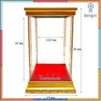 ตู้กระจกใส่ไอไข่/พระยืน (พระสูง 12 นิ้ว) ขนาดภายนอก 15x15x35 ซม. ขนาดภายใน 12.5x12.5x31 ซม. สินค้ามีจำนวนจำกัด