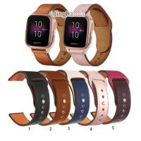 Genuine Leather Watch Band Strap For Garmin Venu Sq 【BYUE】