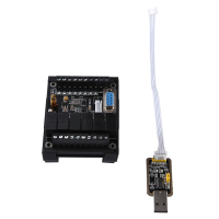 Replacement PLC Industrial Control Board Fx1N-14Mr Module 14Mr Motherboard + Housing + USB Download Cable