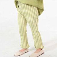 Girls Pants Kids Plaid Leggings 2022 Spring Cotton Fashion Pant 1 To 8Yrs Childrens Bell Trousers Korean Style Clothing