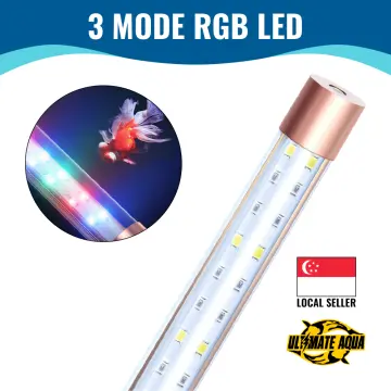 Lampada Immersione Led Per Acquario Tubo Led T4 Dee Luce Pesci Bianca Rgb  Blu, 40Cm Blu - ND - Idee regalo