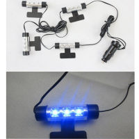 Auto parts 4 in1 Soles Ambient Light Car LED mood light interior decorative lights interior foot lights car styling freeshipping