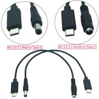 DC 5.5x2.1mm&amp;3.5x1.35mm Female Jack To Type-C USB 3.1 Male Plug Cable DC Power Connector Adapter DC To Type C Male 3A 0.2M Electrical Connectors