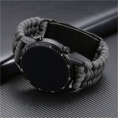 [ร้อน] สายถักสำหรับนาฬิกา Samsung Galaxy Watch 4,สายรัด Amazfit สำหรับนาฬิกา Huawei GT 2e 46มม. สำหรับนาฬิกา Galaxy สายรัดไนลอน44มม.