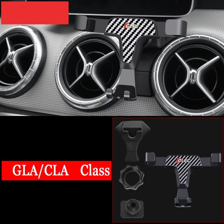 ที่จับโทรศัพท์มือถือรถยนต์สำหรับ-mercedes-benz-c-glc-cla-gla-class-ตัวยึดที่ตั้งระบายอากาศ-w205-gps-st-360รองรับหมุนได้เป็นองศา