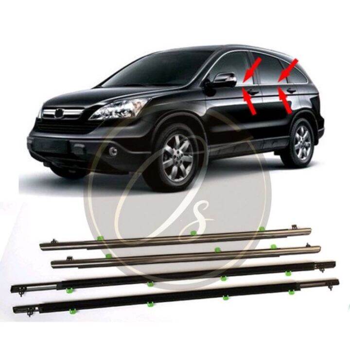 HONDA CRV SWA 07-11 Door Glass Moulding Lining Rubber Outer GlassCar ...