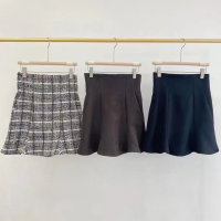 Neploe Spring Temperament Woman Skirt High Waist All-match Mini Skirts Female Retro Plaid Short Faldas Mujer 2022 New Trendy