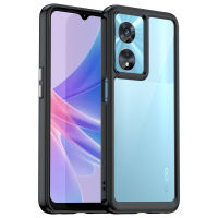 Oppo A97 5G Case, EABUY Transparent Hard Back with Shockproof Enhanced Side Protective Bumper Phone Cover for Oppo A97 5G