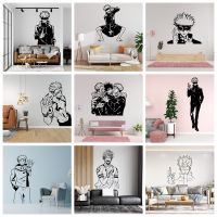 hotx【DT】 New Design Anime Jujutsu Kaisen Wall Stickers Removable Vinyl Mural Poster Kids Room Decals