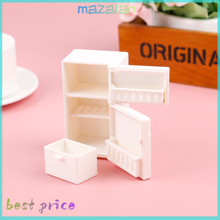 mazalan-dollhouse-miniature-bench-ตู้เย็นของเล่นห้องครัวเฟอร์นิเจอร์ตกแต่งบ้าน