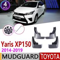 Mudflapสำหรับโตโยต้าVios Yaris XP150 Hatchback 2014 ~ 2019บังโคลนSplash Flaps Mudguardอุปกรณ์เสริม2015 2016 2017 2018