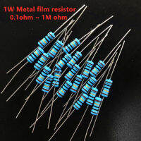 Intro2023ots20PCS 1W Metal Film Resistor 1 Five-color Ring Power Resistor 0.1~1M 2 4.7 10R 47 100 220 360 470 1K 2.2K 10K 22K 4.7K 100K Ohm