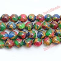 Factory price Natural colours gold colored stone Loose Nepal Beads 16 quot; Strand 6 8 10MM Pick Size For Jewelry Making